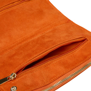 MARIA Medium Zip JEWELLERY TRAVEL Case - TANGERINE
