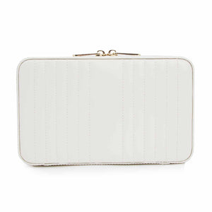 MARIA Medium Zip Case - WHITE - Pewter & Black