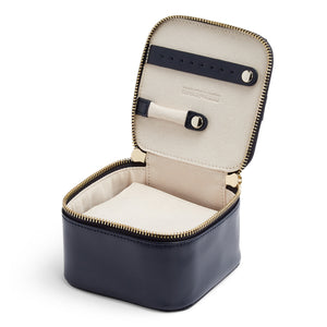 MARIA JEWELLERY CUBE ZIP CASE-  NAVY BLUE