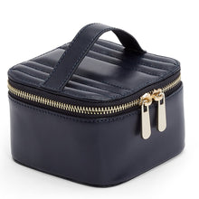 Load image into Gallery viewer, MARIA JEWELLERY CUBE ZIP CASE-  NAVY BLUE