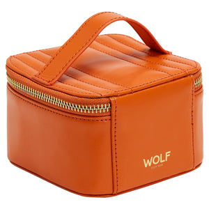 MARIA JEWELLERY CUBE ZIP CASE-  TANGERINE