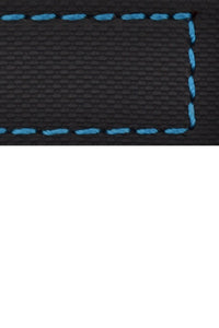 BALLISTIC PU Sport Watch Strap in BLACK / BLUE