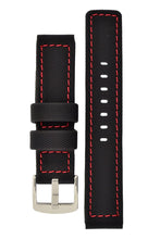 Load image into Gallery viewer, BALLISTIC PU WATERPROOF NYLON Sport Watch Strap in BLACK / RED