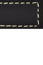 Load image into Gallery viewer, BALLISTIC RUBBER  Sport Watch Strap in BLACK / WHITE - Pewter &amp; Black