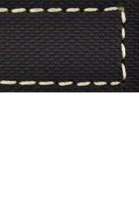 BALLISTIC RUBBER  Sport Watch Strap in BLACK / WHITE - Pewter & Black