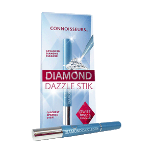 Connoisseurs Diamond Dazzle Stik Sanitizing Cleaner & Polish engagement rings, - Pewter & Black