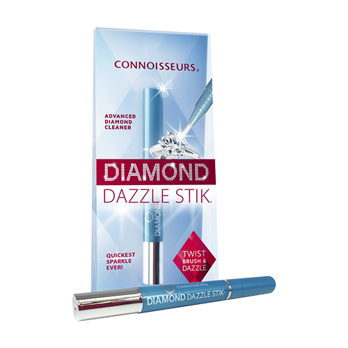 Connoisseurs Diamond Dazzle Stik Sanitizing Cleaner & Polish engagement rings, - Pewter & Black