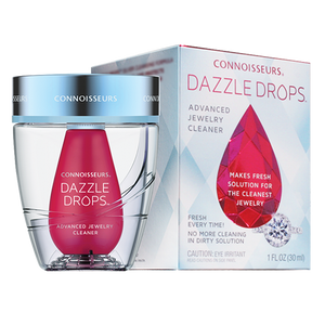 Connoisseurs Dazzle Drops Advanced Jewellery & Watch Cleaner & Sanitizer - Pewter & Black