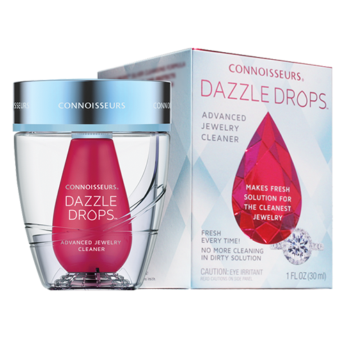 Connoisseurs Dazzle Drops Advanced Jewellery & Watch Cleaner & Sanitizer - Pewter & Black