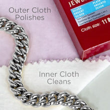 Load image into Gallery viewer, Connoisseurs Silver Jewellery and Watch Polishing Cloth - Pewter &amp; Black