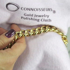 Connoisseurs Gold Cleaning and Tarnish removal Polishing Cloth - Pewter & Black