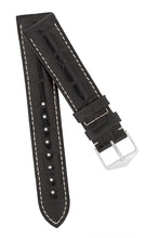 Load image into Gallery viewer, Hirsch Connoisseur Genuine Alligator Watch Strap in Black