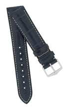 Load image into Gallery viewer, Hirsch Connoisseur Genuine Alligator Watch Strap in Blue