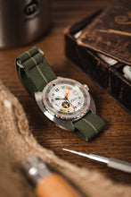 Load image into Gallery viewer, Erika&#39;s Originals ORIGINAL MN™ watch Strap  GREEN - BRUSHED Hardware 24 mm