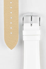 Load image into Gallery viewer, Hirsch DIVA Glossy Ladies White Leather Watch Strap