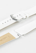 Load image into Gallery viewer, Hirsch DIVA Glossy Ladies White Leather Watch Strap