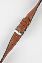 Load image into Gallery viewer, Hirsch JAMES Gold Brown Calf Leather Performance Watch Strap