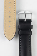 Load image into Gallery viewer, Hirsch KENT Textured Natural Leather Watch Strap in BLACK