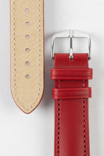 Load image into Gallery viewer, Hirsch KENT Red Textured Natural Leather Watch Strap