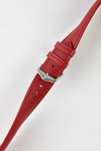 Load image into Gallery viewer, Hirsch KENT Red Textured Natural Leather Watch Strap