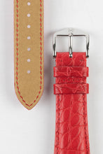 Load image into Gallery viewer, Hirsch REGENT Red Genuine Alligator Leather Watch Strap