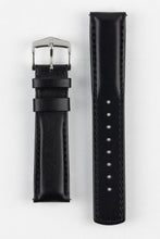 Load image into Gallery viewer, Hirsch RUNNER Black Water-Resistant Calf Leather Watch Strap