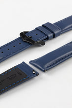 Load image into Gallery viewer, Hirsch RUNNER Water-Resistant Calf Leather Watch Strap in BLUE