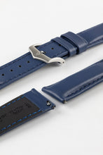 Load image into Gallery viewer, Hirsch RUNNER Water-Resistant Calf Leather Watch Strap in BLUE