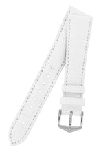 Load image into Gallery viewer, Hirsch Aristocrat Crocodile-Embossed Leather Watch Strap in White