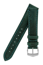 Load image into Gallery viewer, Hirsch Heritage Natural Calfskin Leather Watch Strap in Teal