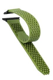 Noomoon LABB Interlocking Watch Strap for Apple Watch in GREEN with BLACK Hardwa - Pewter & Black