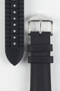 leather and rubber watch strap 