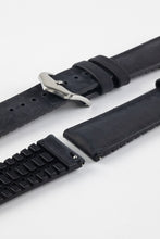 Load image into Gallery viewer, leather and rubber watch strap 