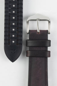 brown rubber watch strap 