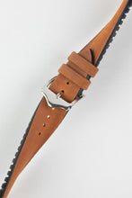 Load image into Gallery viewer, Pebro HYBRID Rubber &amp; Leather Watch Strap in GOLD BROWN 20 mm 22 mm