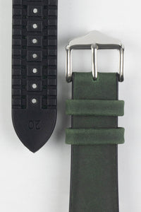 green leather strap watch 