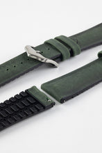 Load image into Gallery viewer, green leather strap watch 