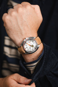 hybrid watch strap (on wrist)