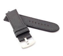 Load image into Gallery viewer, Marino NYTECH : Fabric &amp; Leather Watch Strap BLACK 24mm, 26mm