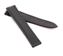Load image into Gallery viewer, Marino Deployment : Nylon &amp; Leather Watch Strap BLACK 20mm 22mm