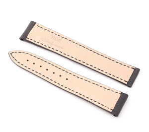 Marino Deployment : Nylon & Leather Watch Strap BLACK 20mm 22mm