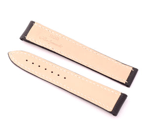 Marino Deployment : Nylon & Leather Watch Strap BLACK / WHITE  20mm 22mm