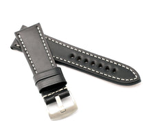 Load image into Gallery viewer, Marino Deployment: SHELL CORDOVAN Leather Watch Strap COGNAC 24mm