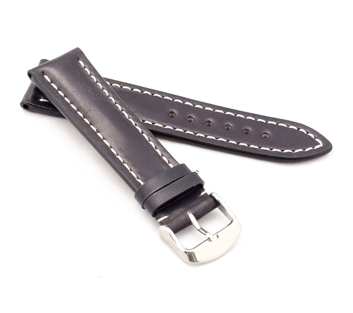 Marino : Shell Cordovan Leather Watch Strap BLACK