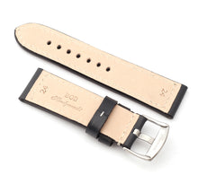 Load image into Gallery viewer, Marino : Premium Calf Saddle Leather Watch Strap BLACK 24mm