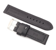 Load image into Gallery viewer, Classic Parallel : padded Calf Leather Watch Strap BROWN 24 mm
