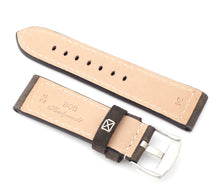 Load image into Gallery viewer, Marino : VINTAGE CALF Saddle Leather Watch Strap GREY 24mm