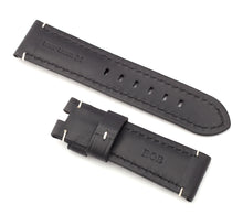 Load image into Gallery viewer, Classic Deployment  : Calf Leather Watch Strap BLACK 24mm for Panerai