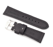 Load image into Gallery viewer, Classic : padded Calf Leather Watch Strap Band 26 mm  BLACK