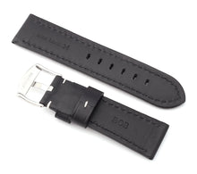 Load image into Gallery viewer, Classic : Smooth Padded Calf Leather Watch Strap BLUE 24 mm
